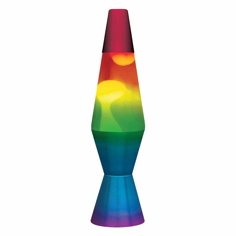 11.5" LAVA LAMP RAINBOW - WHITE/TRICOLOR [ED8D]