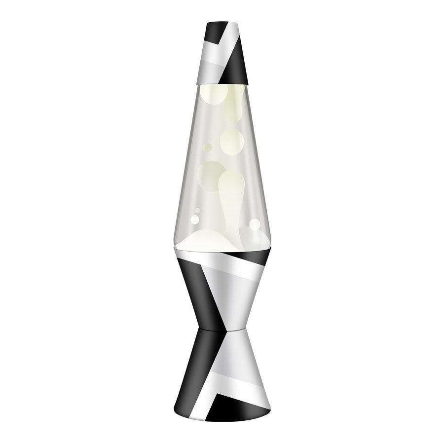14.5" LAVA LAMP POLYGONAL WHITE TONE [H3RE]