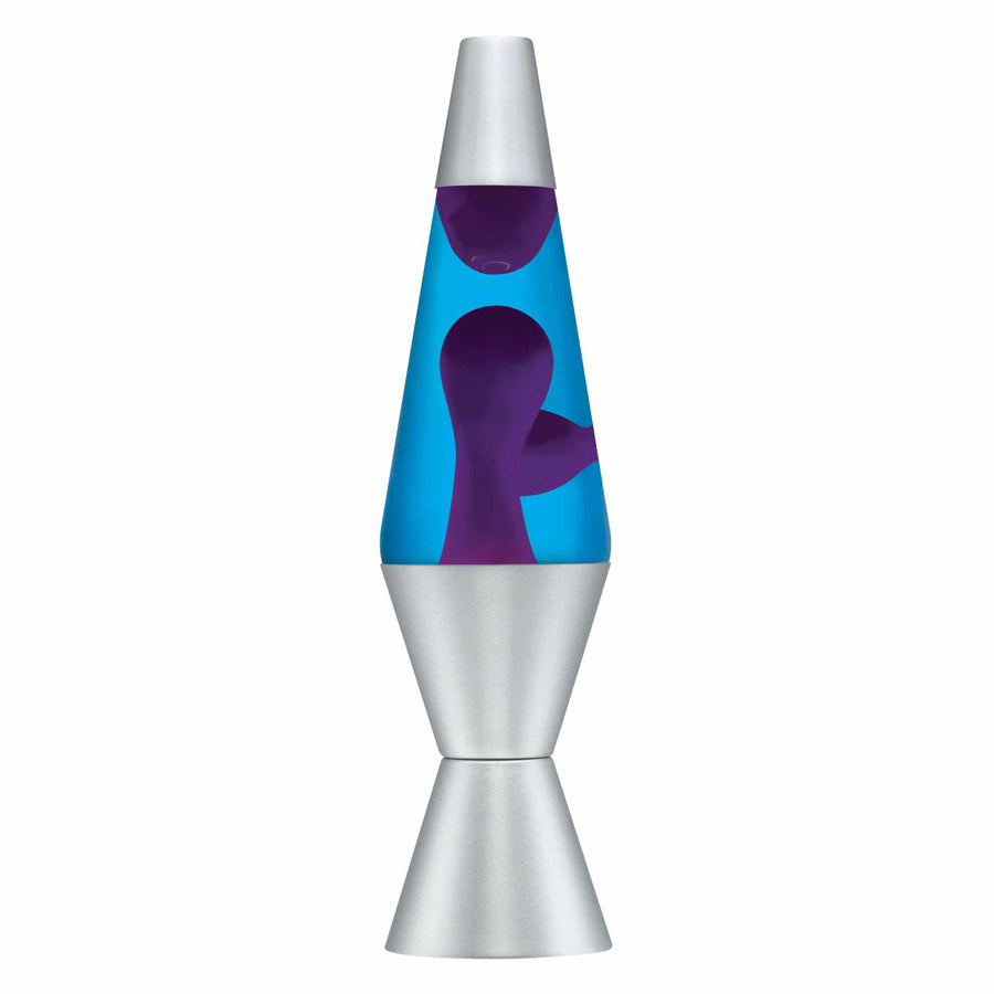 14.5" LAVA LAMP - PURPLE/BLUE/SILVER [XBXF]