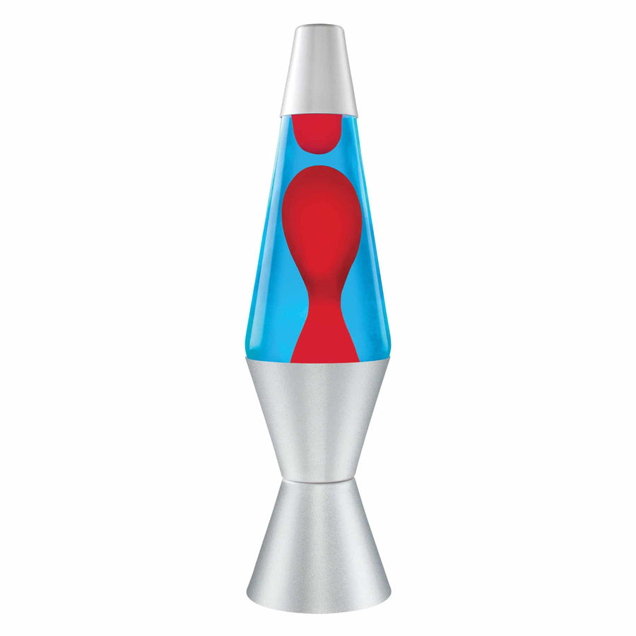 14.5" LAVA LAMP - RED/BLUE/SILVER [Q910]