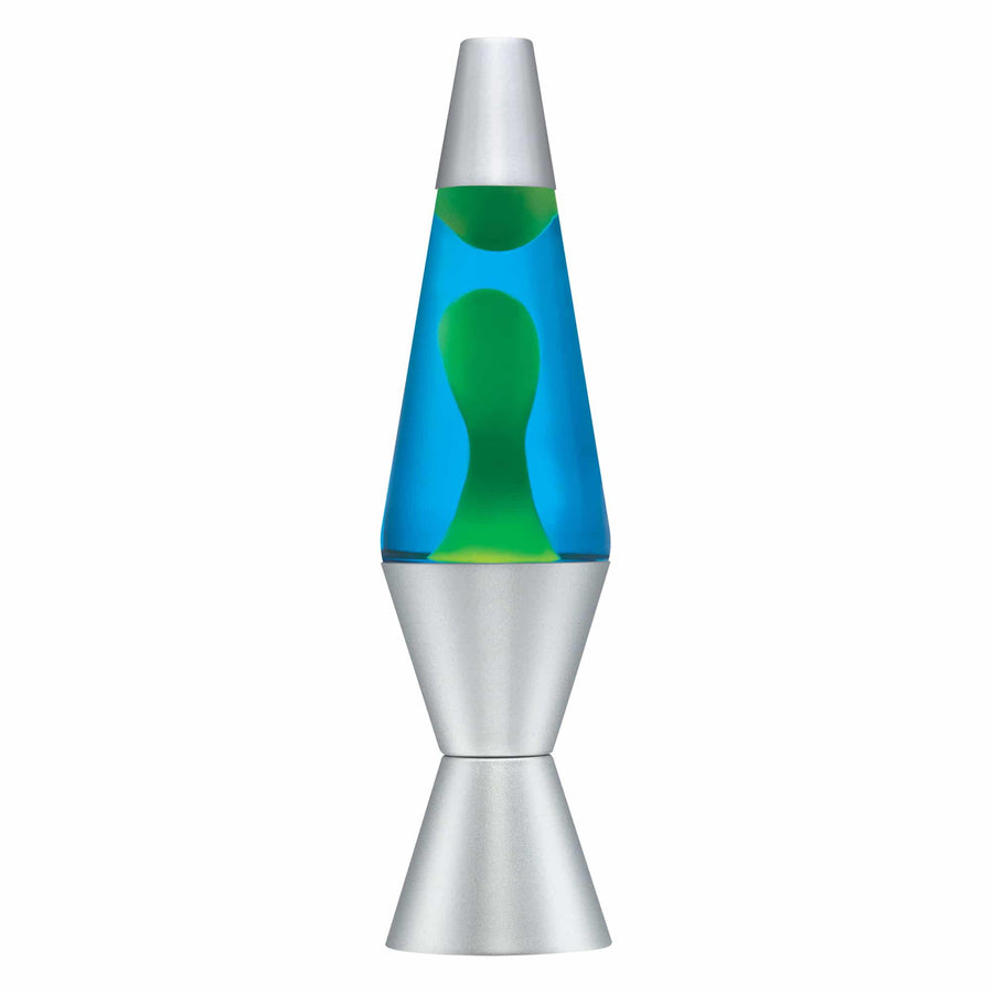 14.5" LAVA LAMP - YELLOW/BLUE/SILVER [5PGV]
