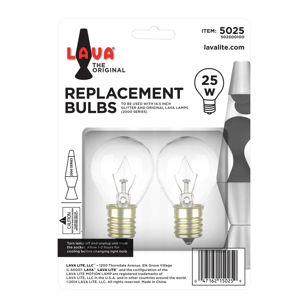 25W LAVA� Lamp Light Bulb W/Tray - Replacement Bulbs Package