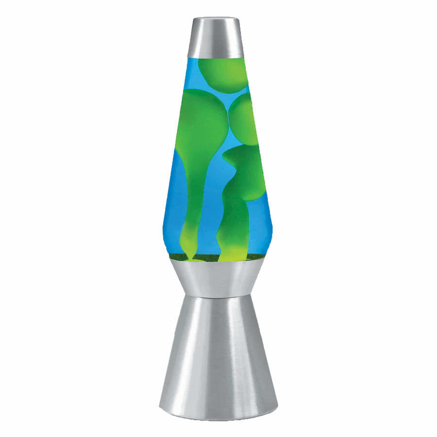 27" LAVA LAMP GRANDE - YELLOW/BLUE/SILVER [5ZVR]